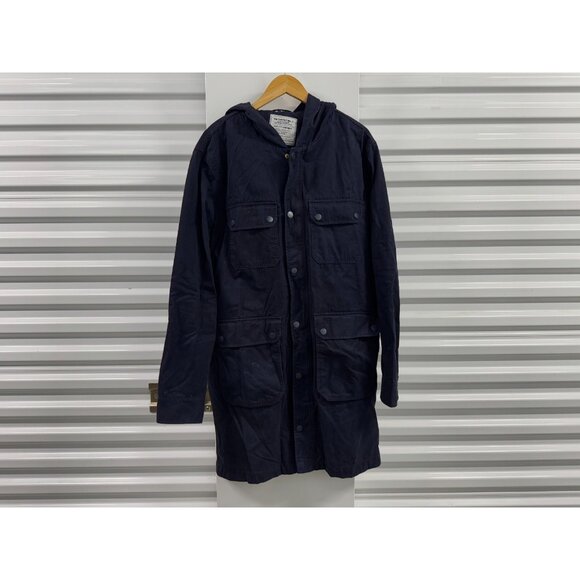 DB Supply Water-Repellent Navy Blue Parka with Hood L NWT Outer Jacket - Picture 1 of 9
